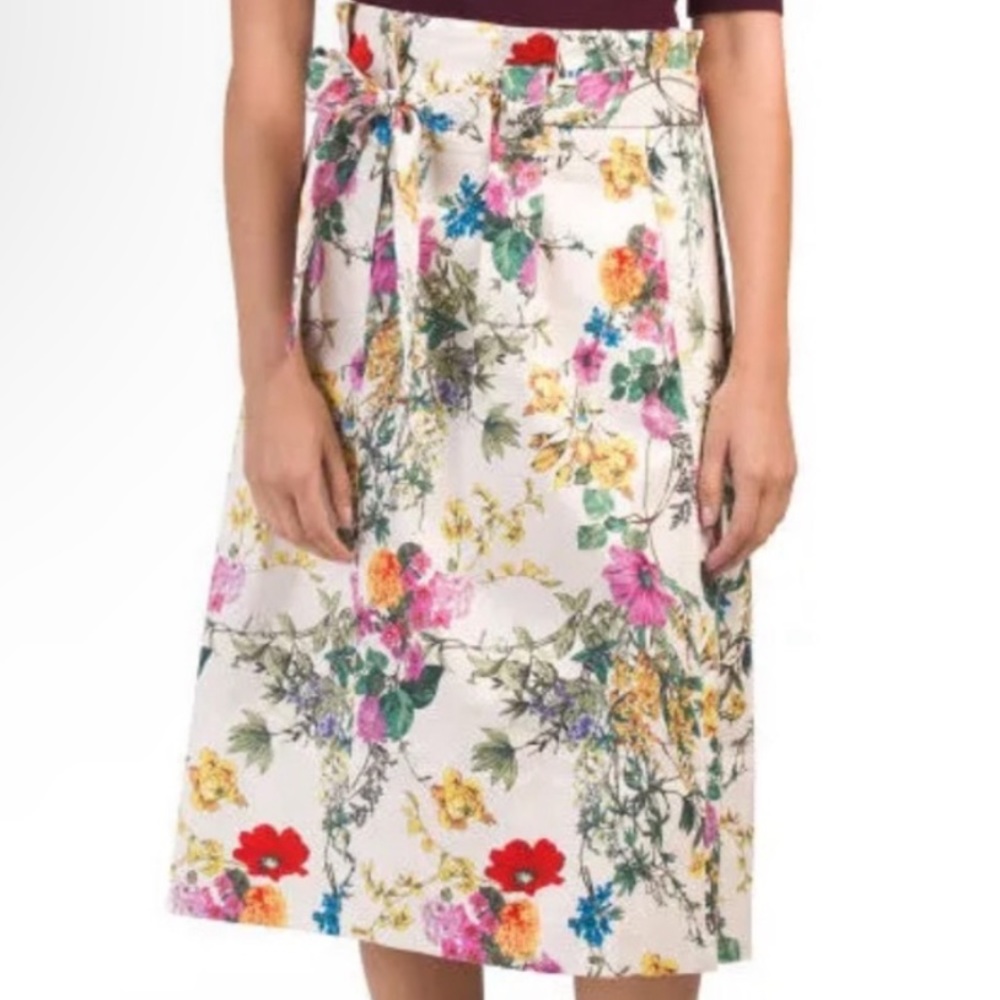 Carolina Belle Montreal beautiful floral paper bag cotton skirt
